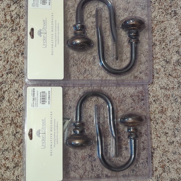 Decorative Holdbacks for Curtains (2 pair) - Picture 1 of 5